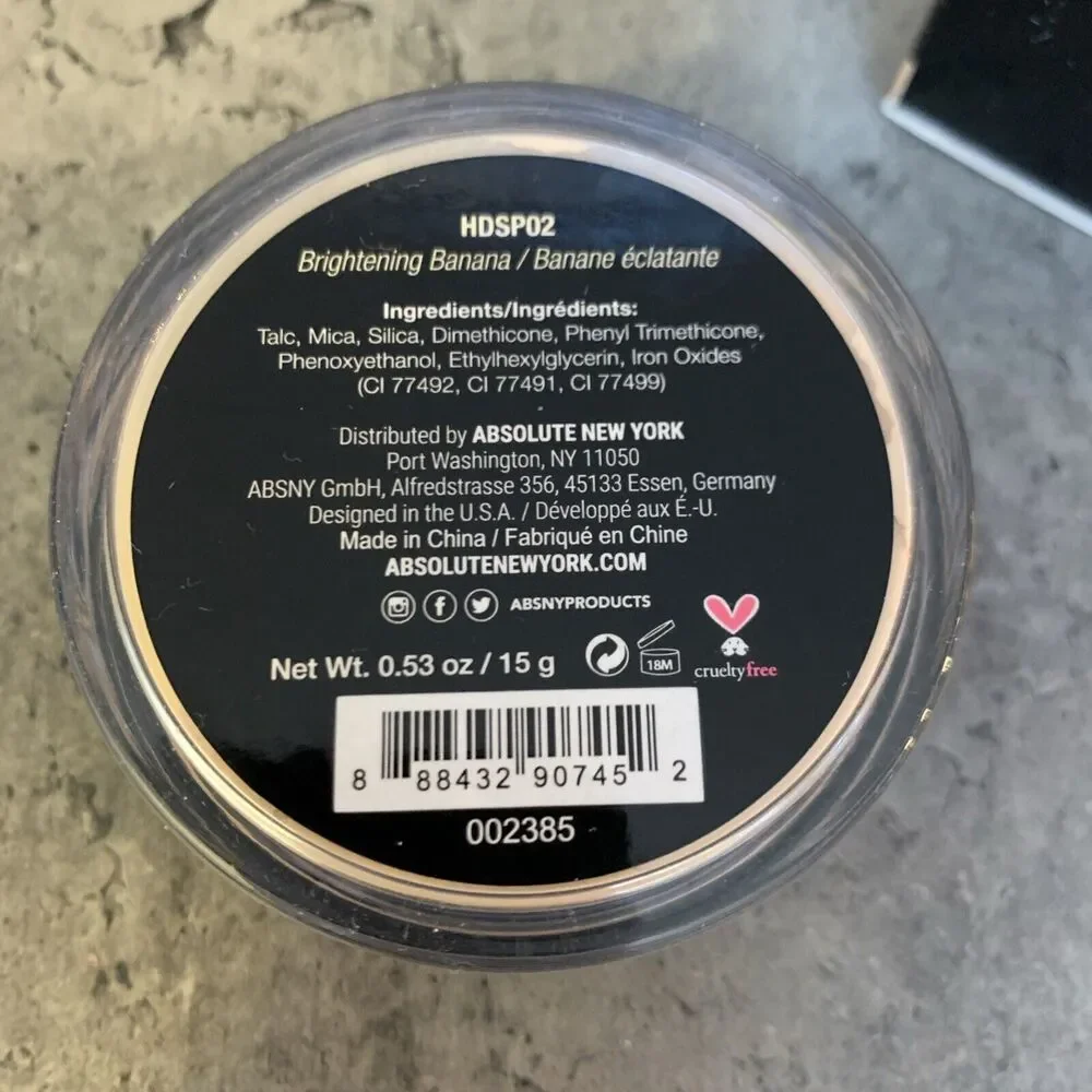 NIB HD Flawless Loose Setting Powder - Brightening Banana by Absolute New York
